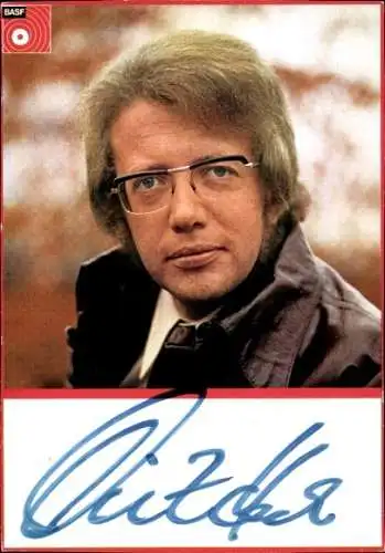 Ak Schauspieler und Sänger Dieter Thomas Heck, Portrait, Autogramm