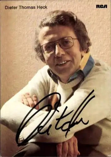 Ak Schauspieler und Sänger Dieter Thomas Heck, Portrait, Autogramm