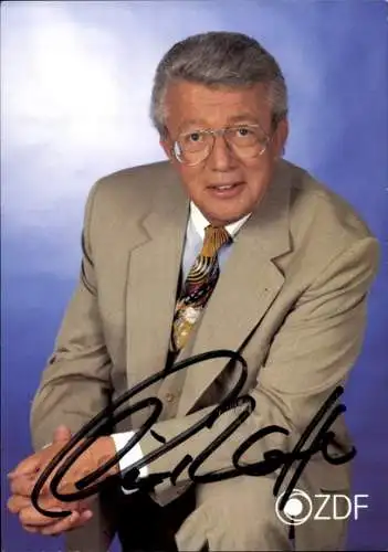 Ak Schauspieler und Sänger Dieter Thomas Heck, Portrait, Autogramm