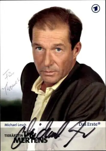 Ak Schauspieler Michael Lesch, Portrait, Autogramm