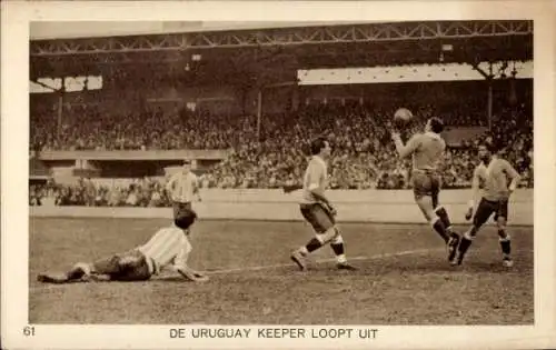 Ak Amsterdam Nordholland Niederlande, Olympiade 1928, Fußball, Uruguay