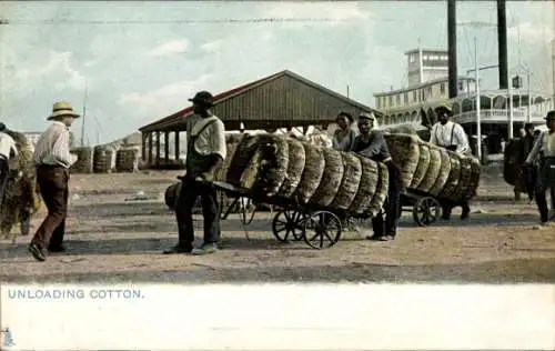 Ak USA, Unloading Cotton