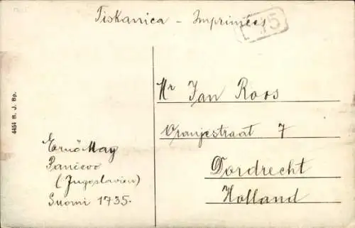 Ak Pancevo Pantschowa Serbien, Flusspartie, Stadtansicht