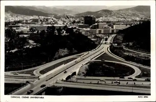 Ak Caracas Venezuela, Blick auf ein Autobahnkreuz der Universitätsstadt