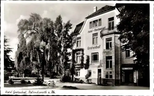 Ak Rolandswerth Remagen am Rhein, Hotel Gretenhof