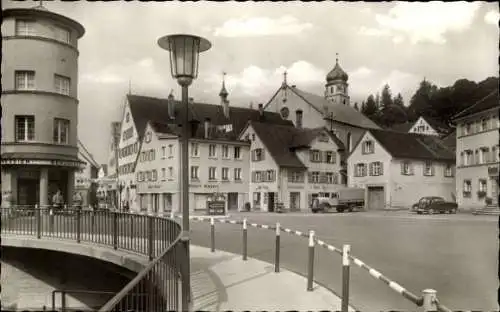 Ak Leutkirch im Allgäu Württemberg, Straßenpartie