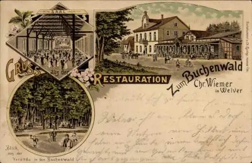 Litho Welver in Westfalen, Restauration Zum Buchenwald