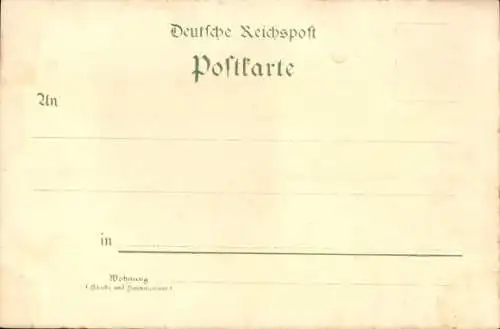 Litho Stade in Niedersachsen, Gesamtansicht, Kriegerdenkmal, Aussichtsturm