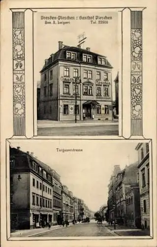 Ak Dresden Pieschen, Torgauerstraße, Gasthof