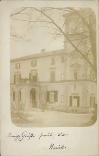 Foto Ak Offenburg in Baden Schwarzwald, Villa Schloss Rheinburg