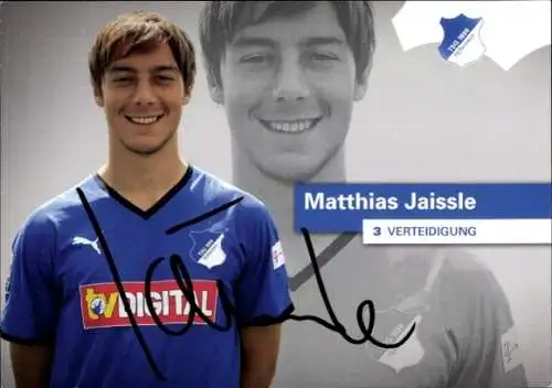 Autogrammkarte Fußballspieler Matthias Jaissle, TSG 1899 Hoffenheim, Autogramm