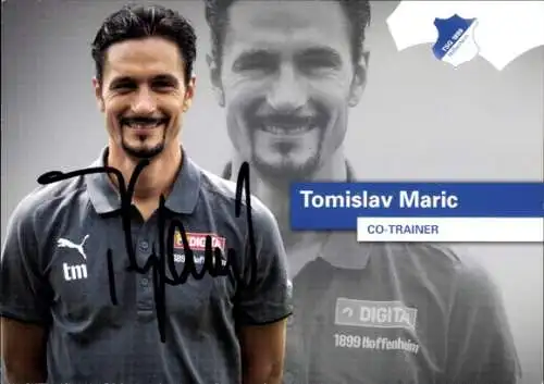 Autogrammkarte Co Trainer Tomislav Maric, TSG 1899 Hoffenheim, Autogramm