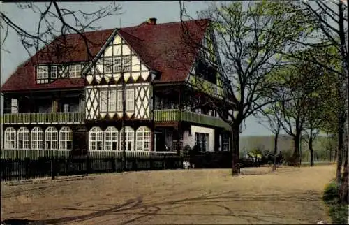 Ak Pipping Holzminden an der Weser, Kurhotel am Solling, Fachwerkhaus