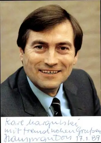 Foto Politiker Hansjürgen Doss, Autogramm