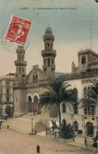 Ak Algier Algier Algerien, Kathedrale, Winterpalast