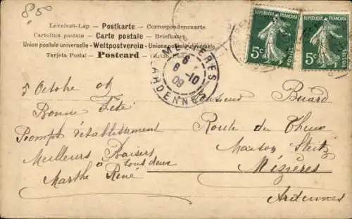 Buchstaben Ak Buchstabe B., Frau mit Wasserkrug, Hund, Kinder