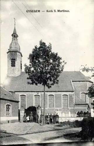 Ak Gijsegem Gijzegem Gysegem Aalst Ostflandern, Kirche S. Martinus