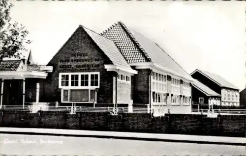 Ak Sexbierum Seisbierrum Friesland Niederlande, School