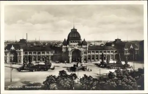 Ak Nürnberg in Mittelfranken, Hauptbahnhof