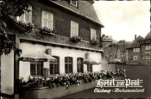 Ak Olsberg im Sauerland, Hotel zur Post