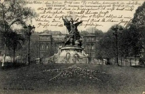 Ak Saint-Etienne, Monument des Combattants