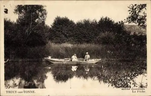 Ak Trucy sur Yonne, La Peche