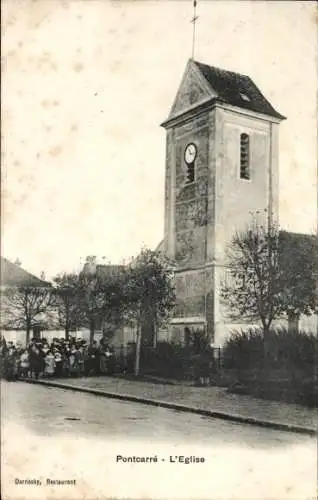 Ak Pontcarré Seine et Marne, Kirche