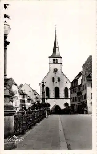 Ak Strasbourg Straßburg Elsass Bas Rhin, Kirche St. Guillaume