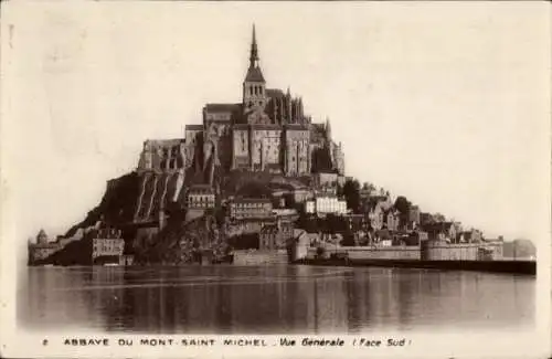 Ak Le Mont Saint Michel Manche, Abbaye, Vue generale, Face Sud