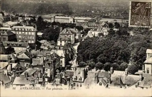 Ak Avranches Manche, Vue generale