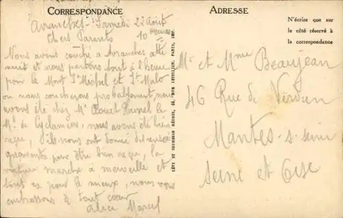 Ak Avranches Manche, Vue generale