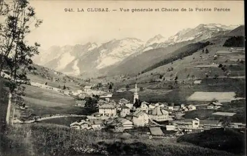 Ak La Clusaz Haute Savoie, Panorama, Chaine de la Pointe Percee