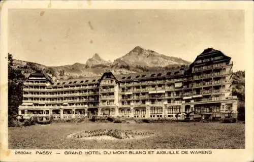 Ak Passy Haute Savoie, Grand Hotel du Mont-Blanc, Aiguille de Warens