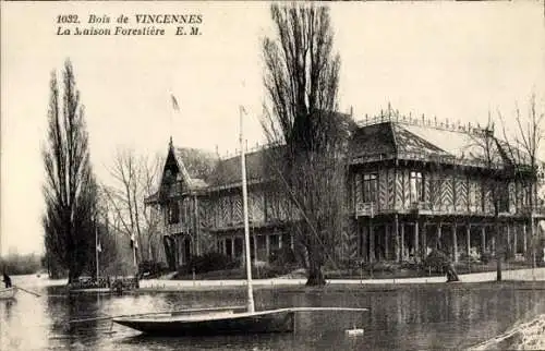 Ak Vincennes Val de Marne, La Maison Forestiere