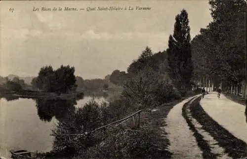 Ak La Varenne Saint Hilaire Val de Marne, Les Rives de la Marne