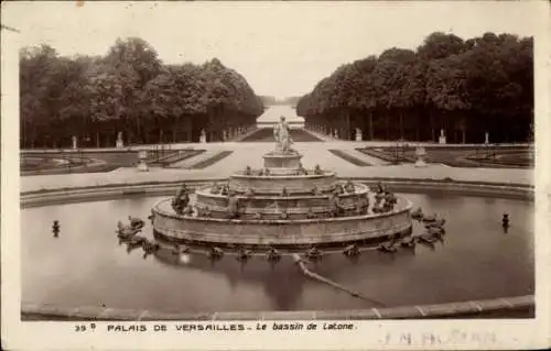 Ak Versailles Yvelines, Schloss Versailles, Latona-Becken