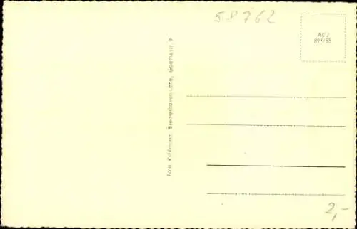 Ak Dahle Altena im Sauerland, CVJM Vereinshaus, Panoramaansicht, Wohnhäuser, Wald