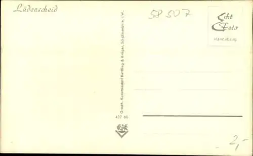 Ak Schafsbrücke Lüdenscheid im Märkischen Kreis, Gesamtansicht