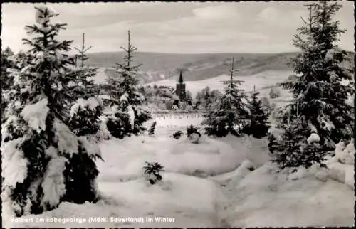 Ak Valbert Meinerzhagen im Sauerland, Winter