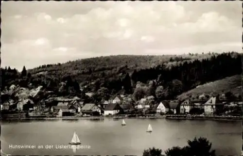 Ak Hunswinkel Meinerzhagen im Sauerland, Listertalsperre