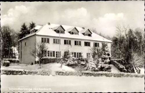 Ak Hilchenbach in Westfalen, Jugendherberge, Winteransicht