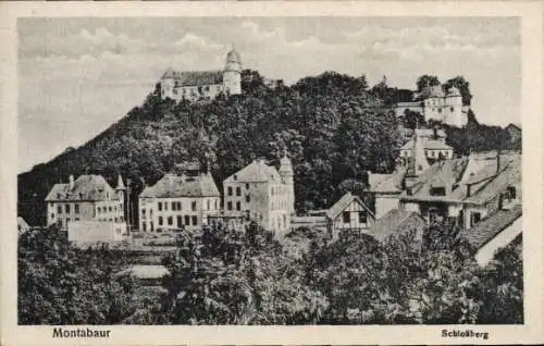 Ak Montabaur im Westerwald, Schlossberg, Teilansicht