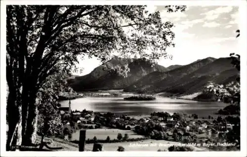 Ak Schliersee in Oberbayern, Panorama, Brecherspitze