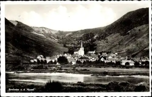 Ak Senheim an der Mosel, Gesamtansicht, Kirche