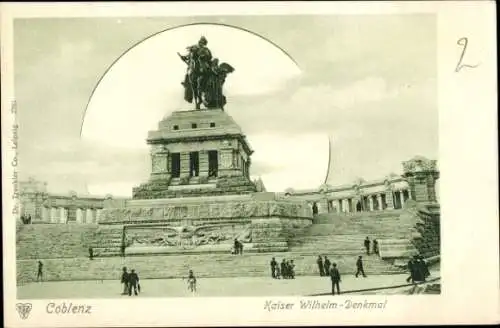 Ak Koblenz am Rhein, Kaiser Wilhelm-Denkmal