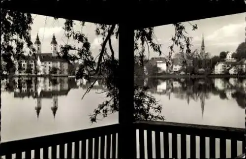 Ak Bad Waldsee in Oberschwaben Württemberg, Teilansicht, Kirche