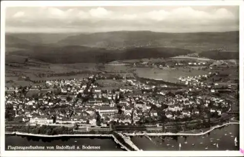 Ak Radolfzell am Bodensee, Panorama, Fliegeraufnahme