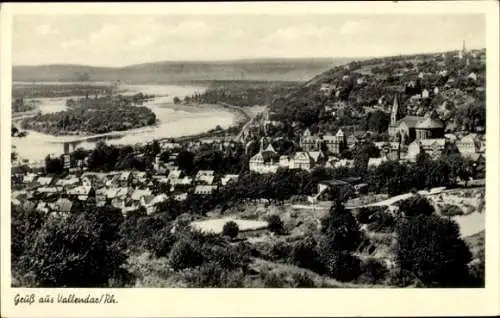 Ak Vallendar am Rhein, Gesamtansicht