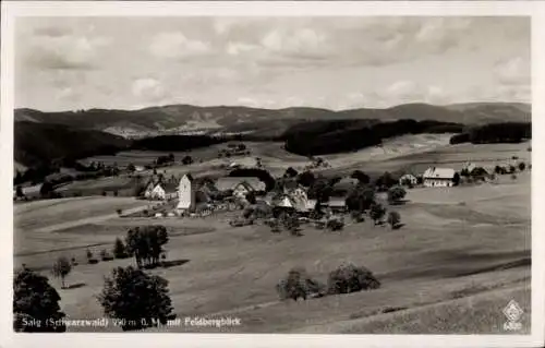 Ak Saig Lenzkirch im Schwarzwald, Panorama, Feldbergblick