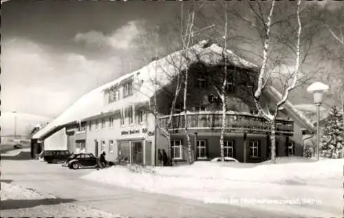 Ak Bernau im Schwarzwald, Cafe Stoll beim Hans-Thoma-Museum, Winter